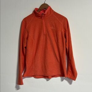 The North Face Women’s Bright Orange Zip-Up Sweater